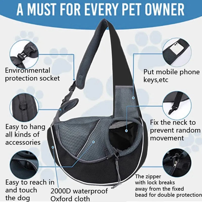 Comfy Travel Sling Bag for Small Pets