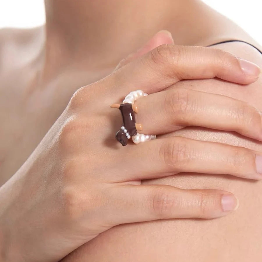 Pawsitively Doxie Ring