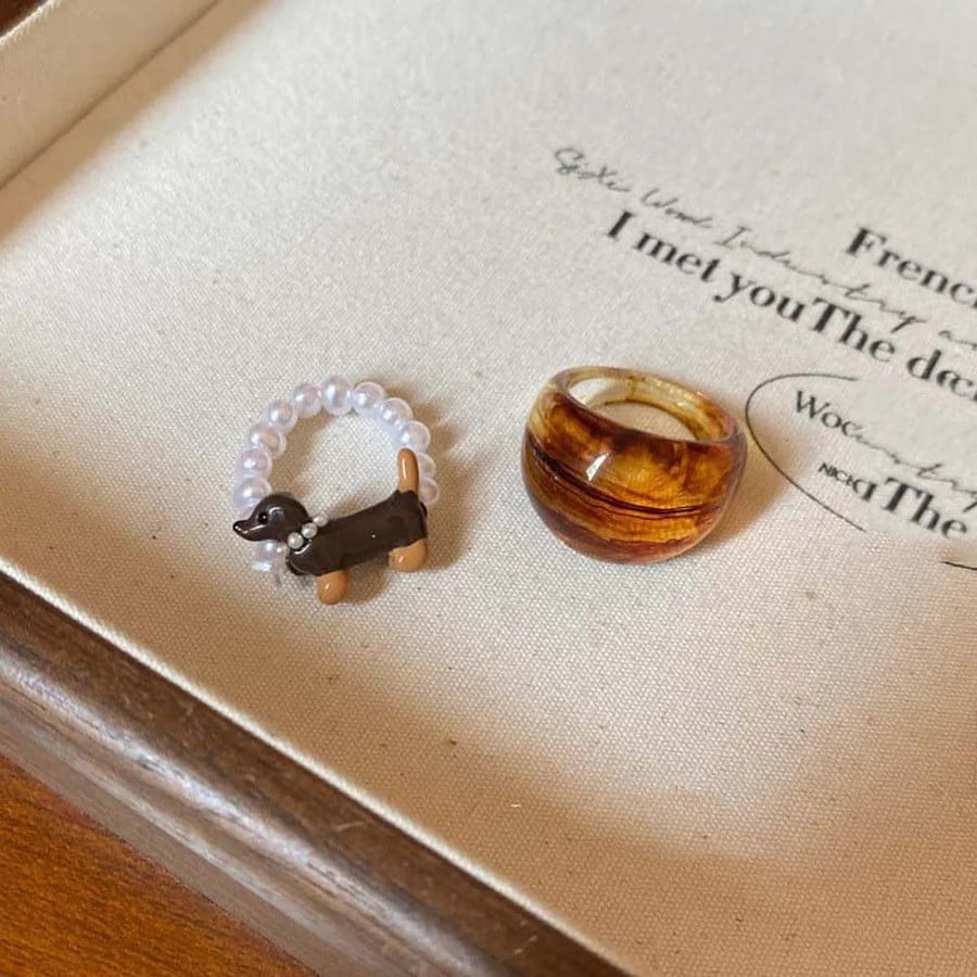 Pawsitively Doxie Ring