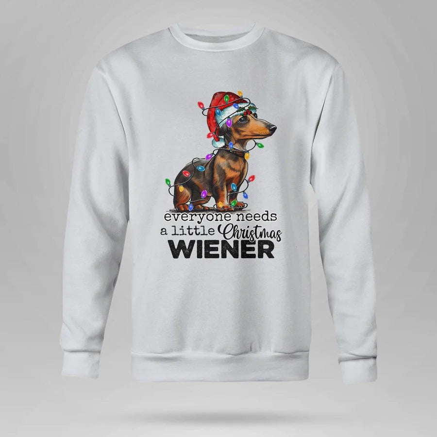 Little Wiener Christmas Sweatshirt