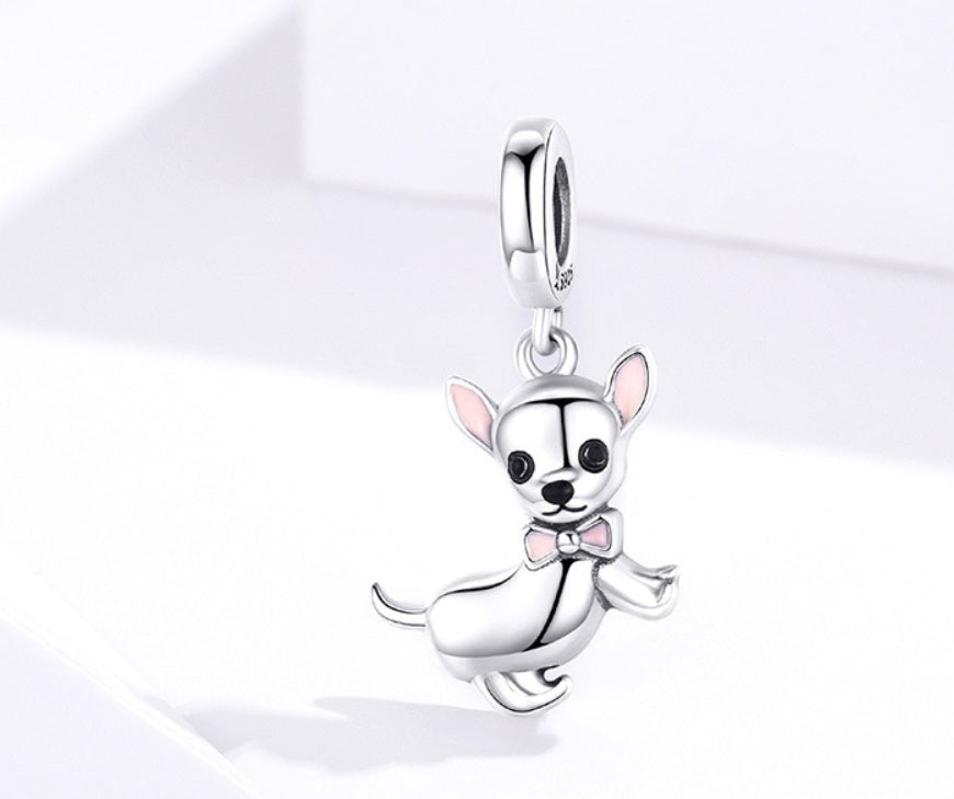 Chihuahua Silver Pendant