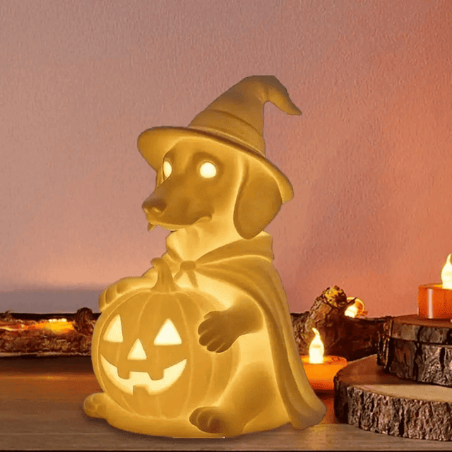 Dachshund Halloween Ghost Night Lamp