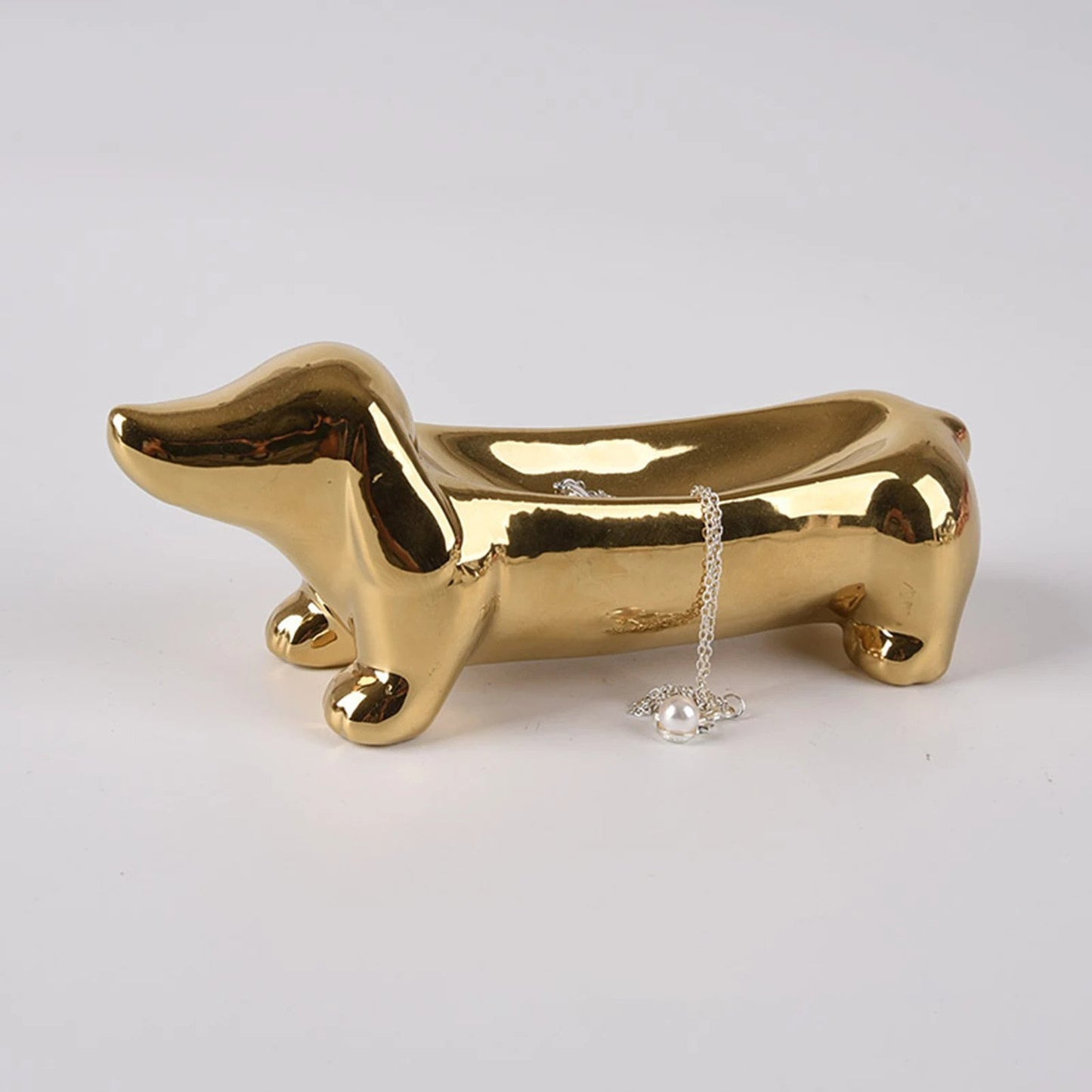 Cute Dachshund Rings Holder