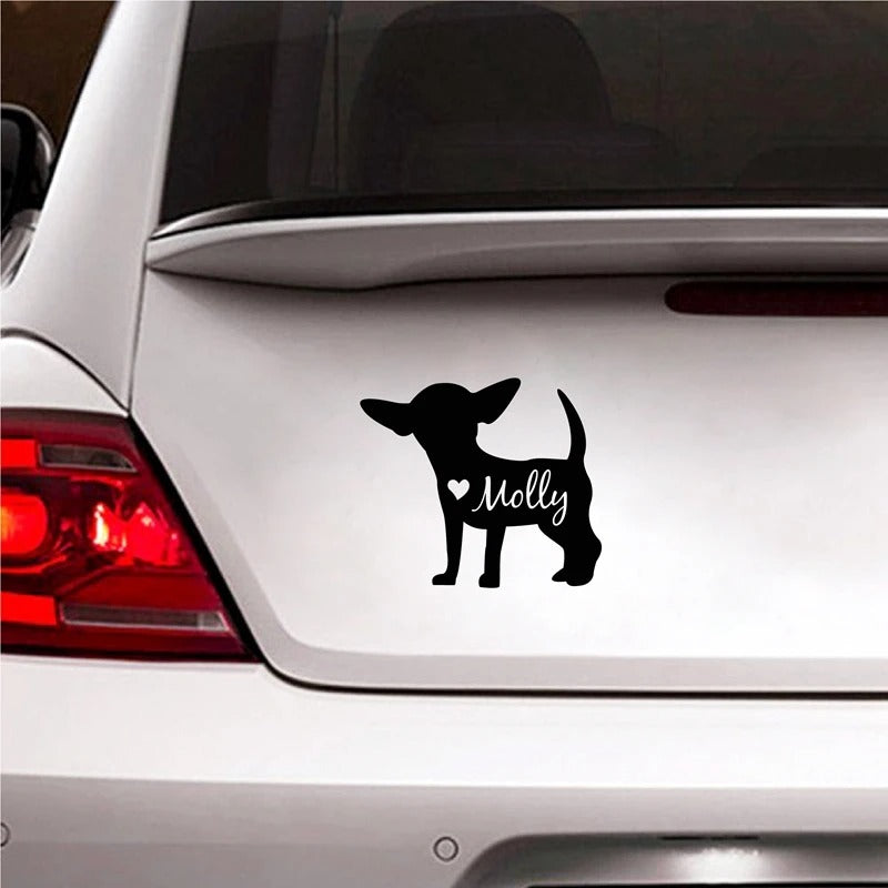 Personalized Chihuahua Vinyl Decal