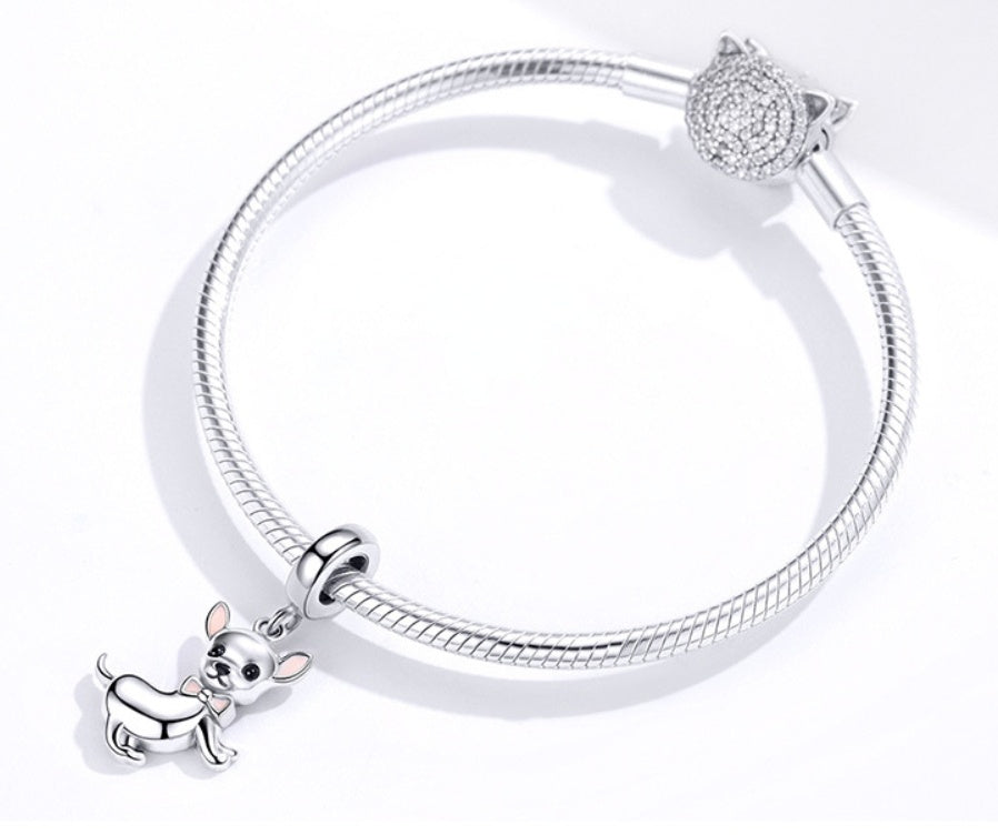 Chihuahua Silver Pendant