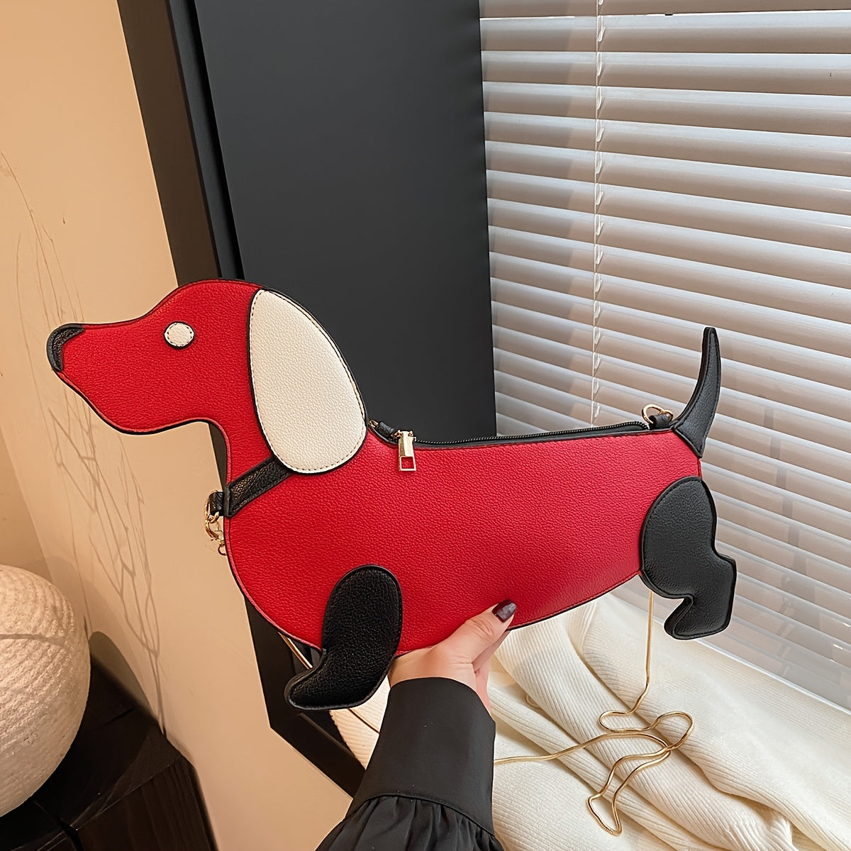 Trendy Dachshund Crossbody Purse