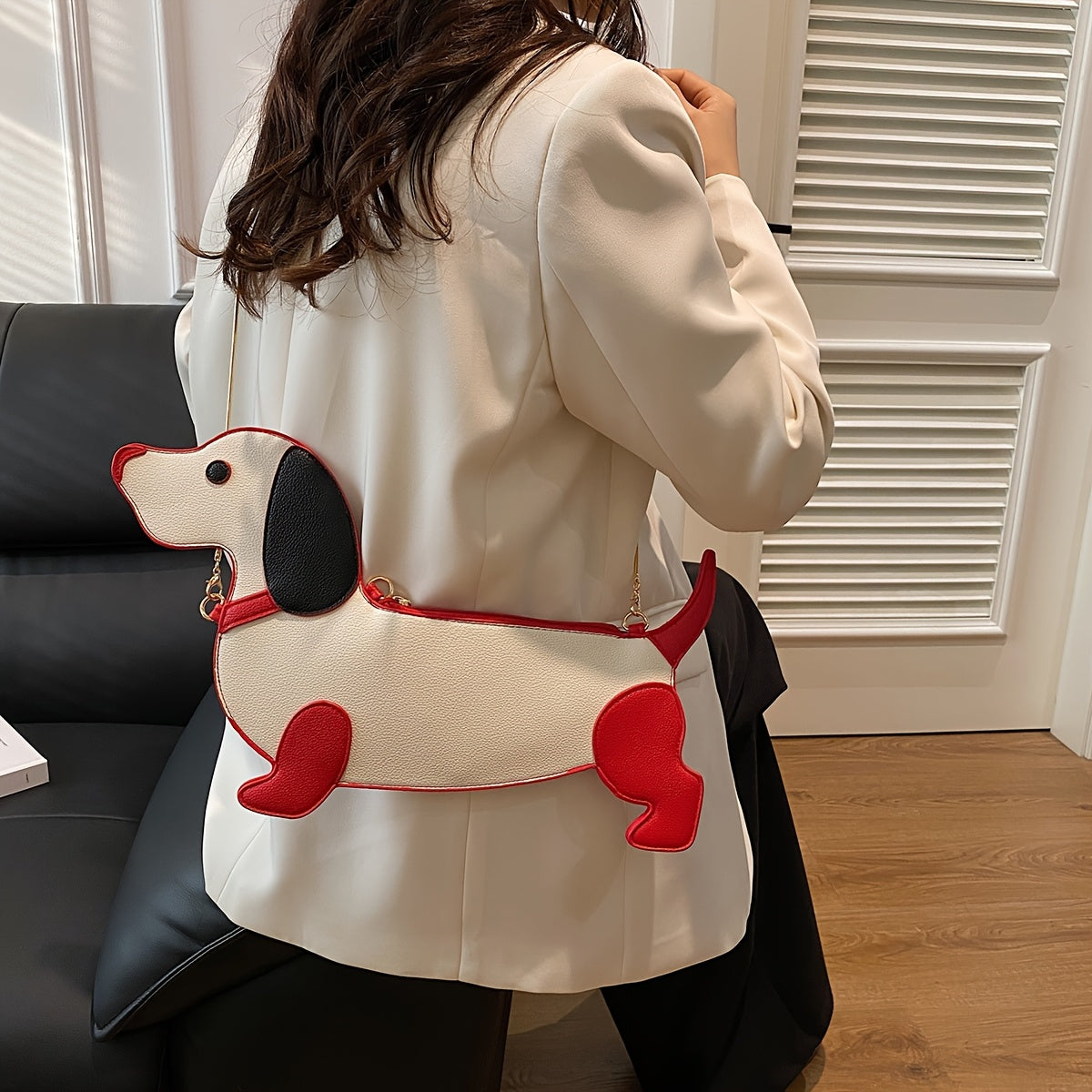Trendy Dachshund Crossbody Purse