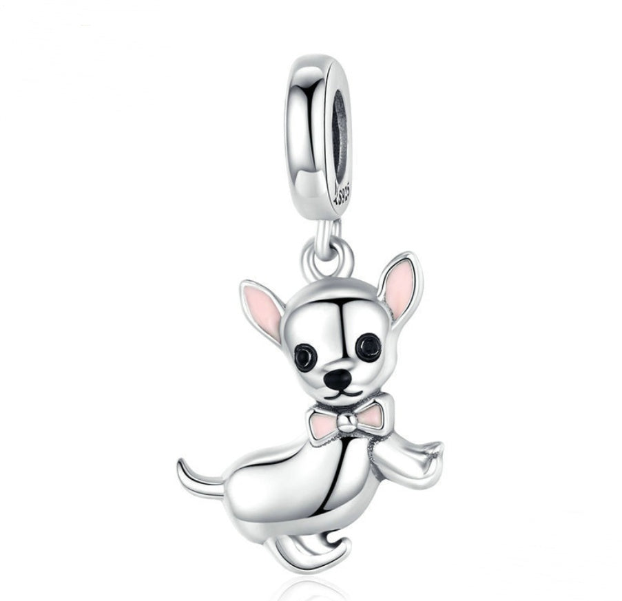 Chihuahua Silver Pendant