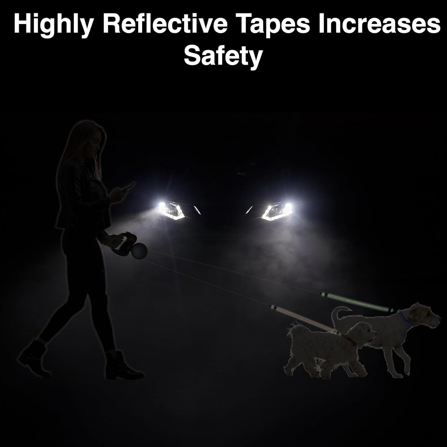 OmgMyDog Dual Doggie Retractable Leash – 2025 Edition 🐾🐾