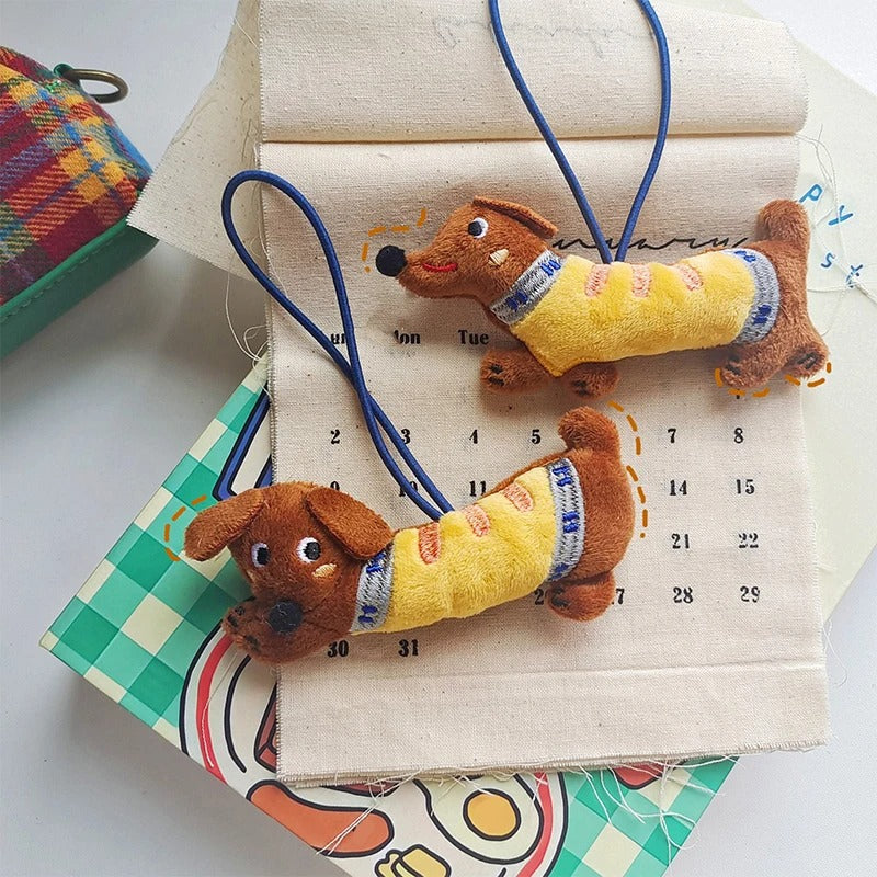 OmgMyDog™ Adorable Dachshund Plush Keychain