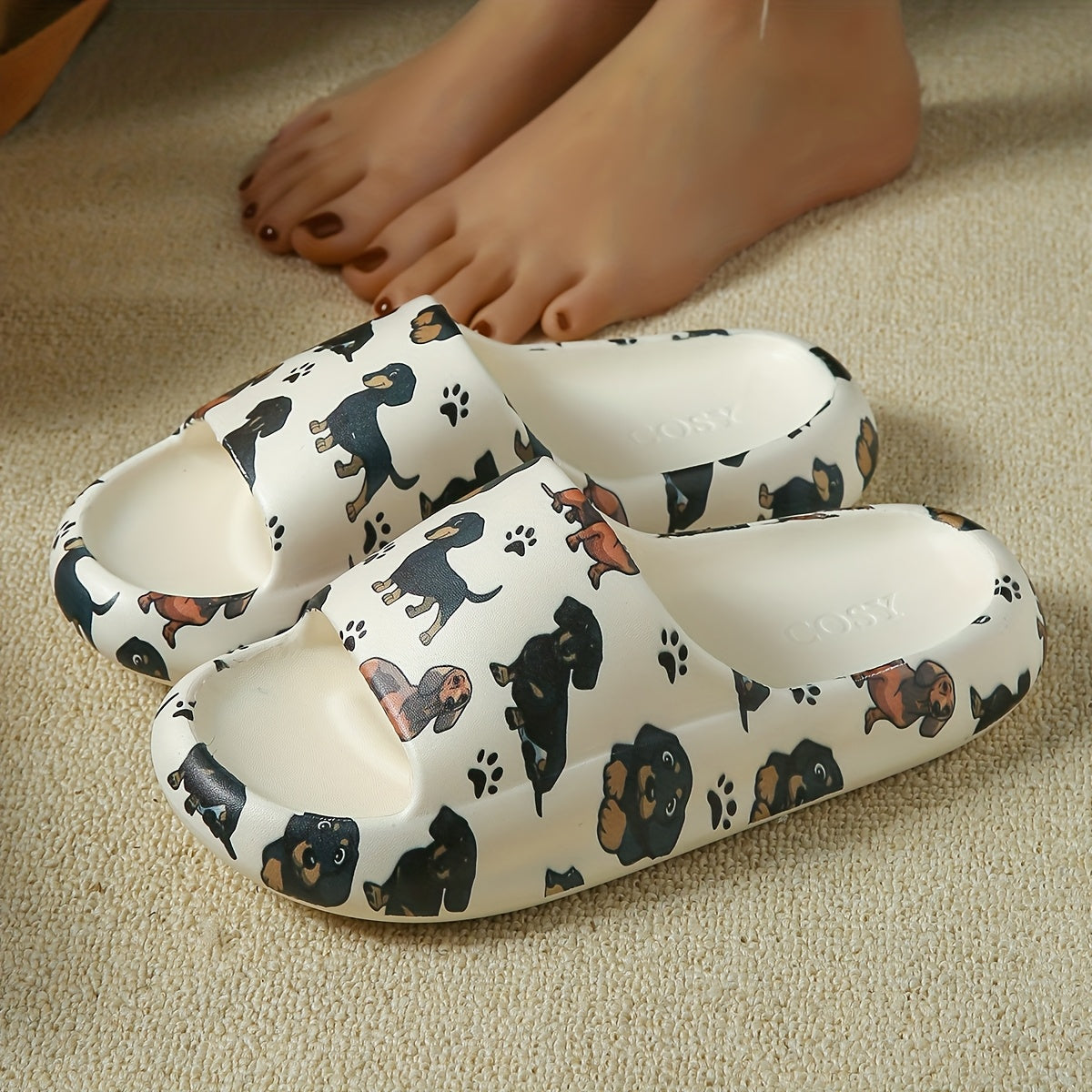 Cute Dachshund Print Slides