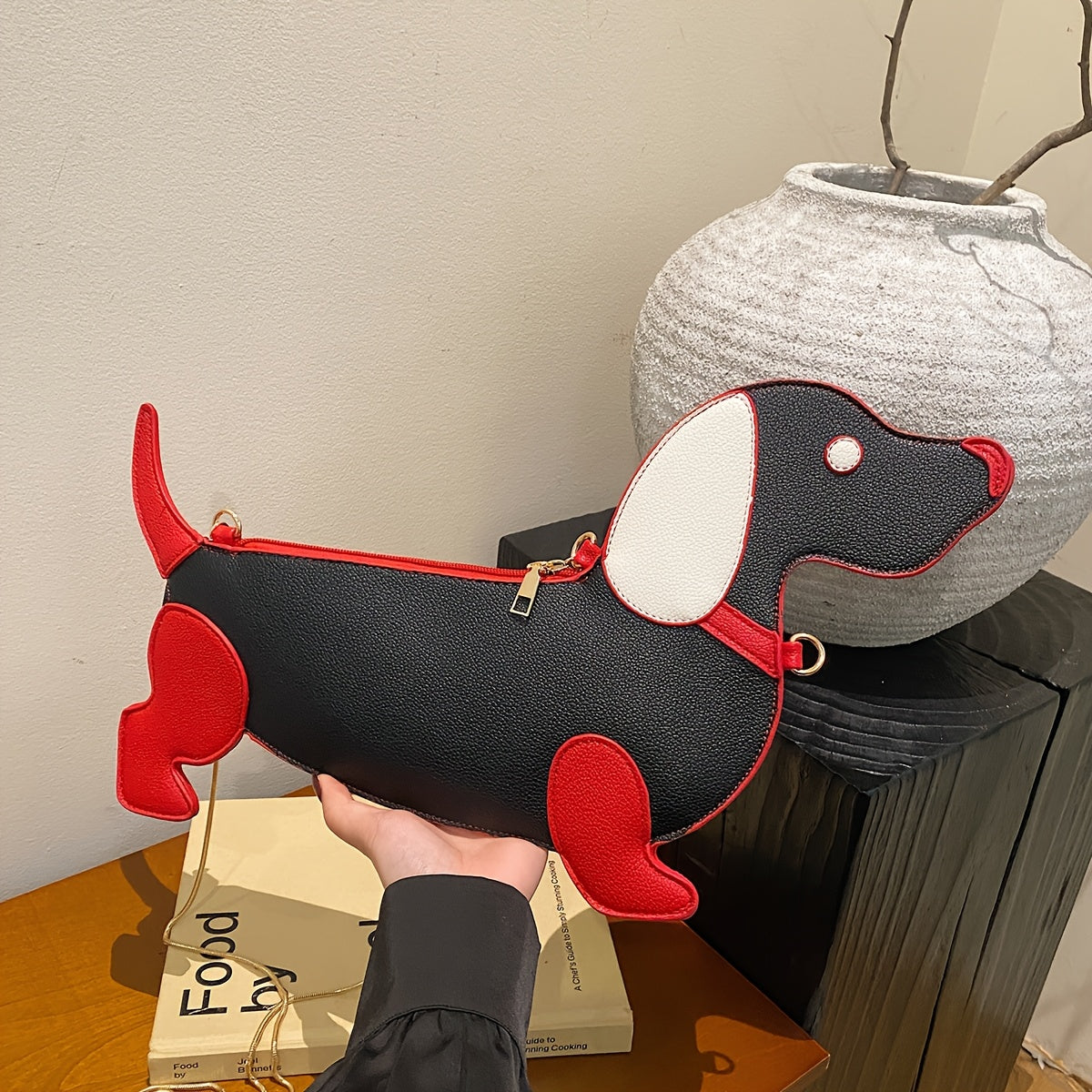 Trendy Dachshund Crossbody Purse