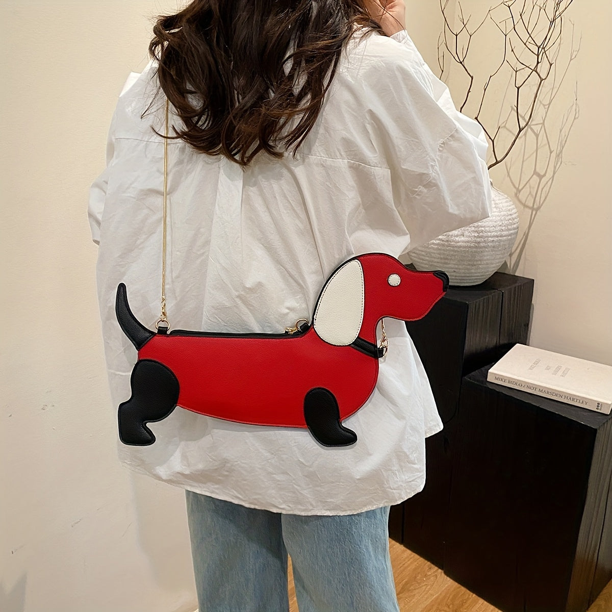 Trendy Dachshund Crossbody Purse