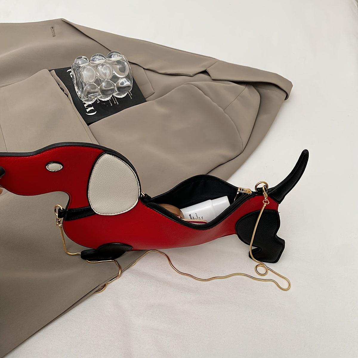 Trendy Dachshund Crossbody Purse