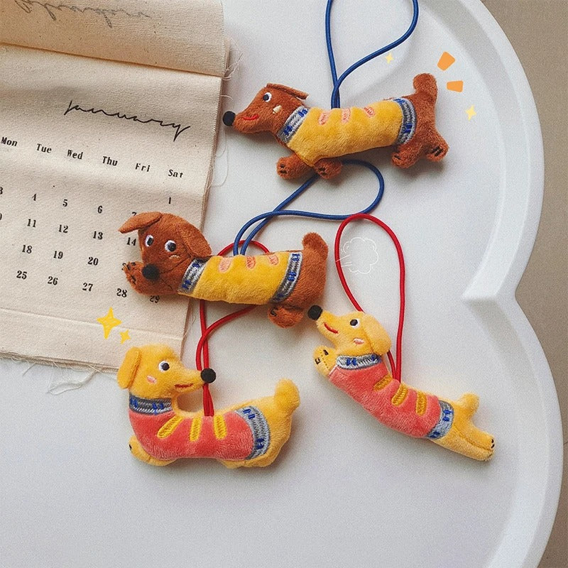OmgMyDog™ Adorable Dachshund Plush Keychain