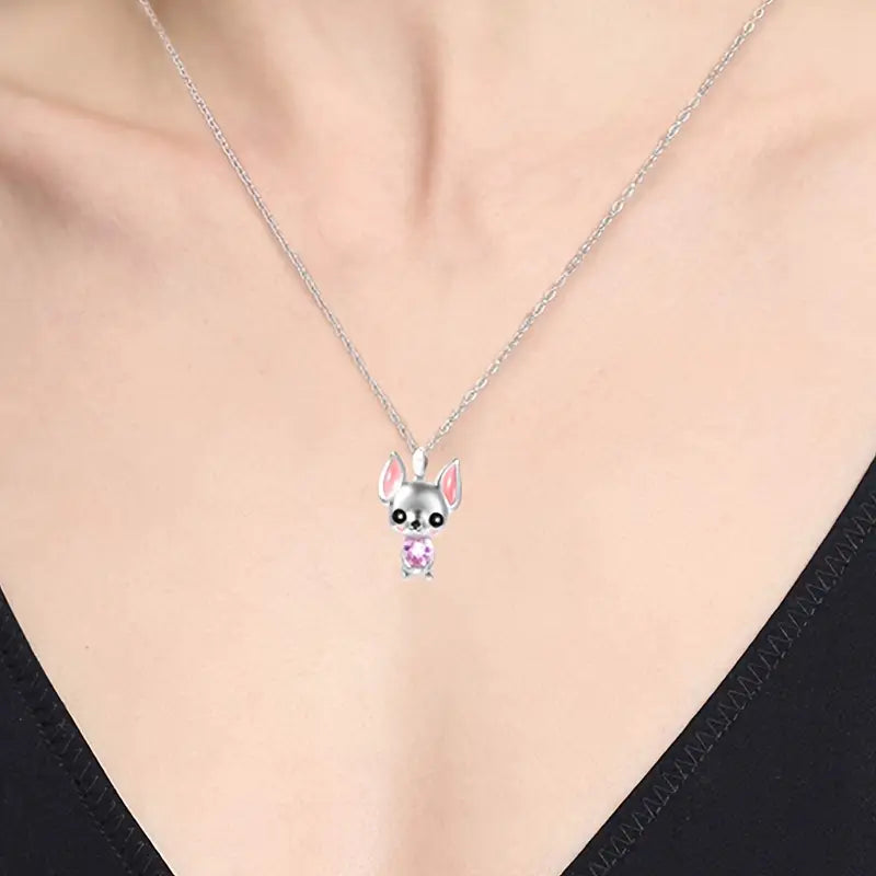 Chihuahua Charm Pendant Necklace
