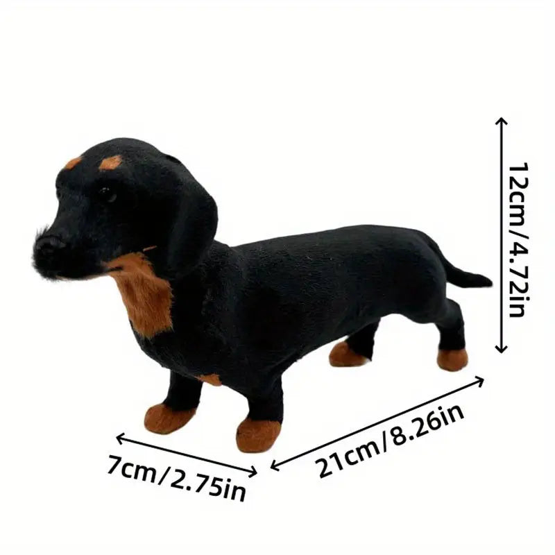 Leather Dachshund Figurines