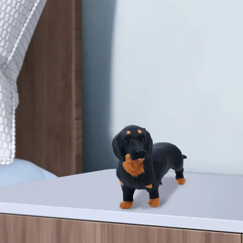Leather Dachshund Figurines