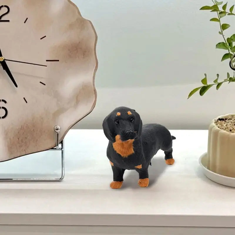 Leather Dachshund Figurines