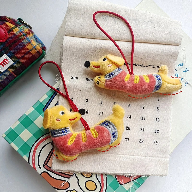OmgMyDog™ Adorable Dachshund Plush Keychain