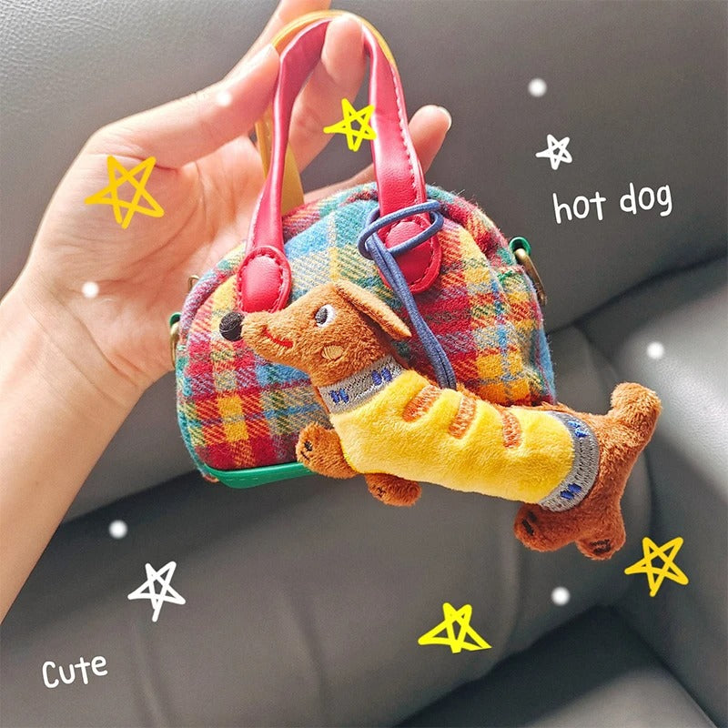 OmgMyDog™ Adorable Dachshund Plush Keychain