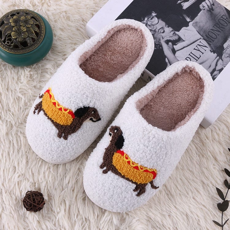 Hot Sausage Dog Slippers