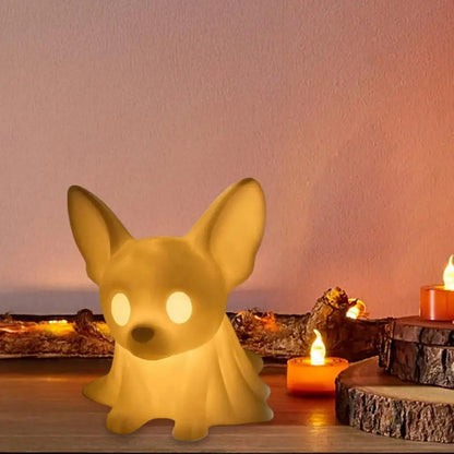Chihuahua Halloween Ghost Night Lamp