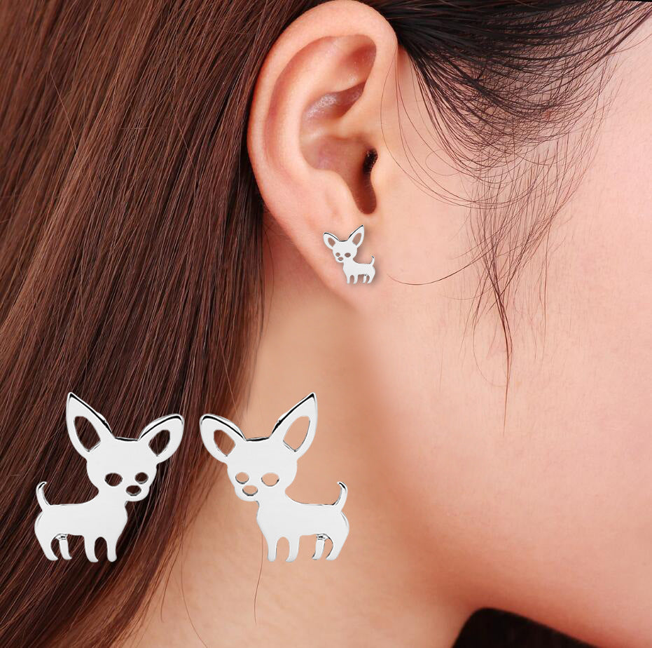 Adorable Chihuahua Puppy Earrings