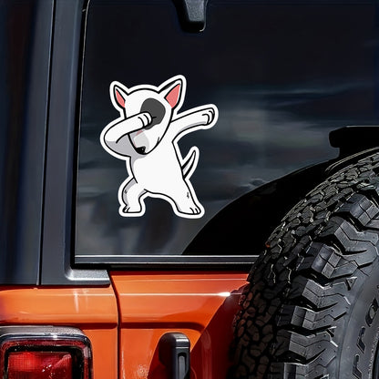 Dabbing Bull Terrier Vinyl Decal