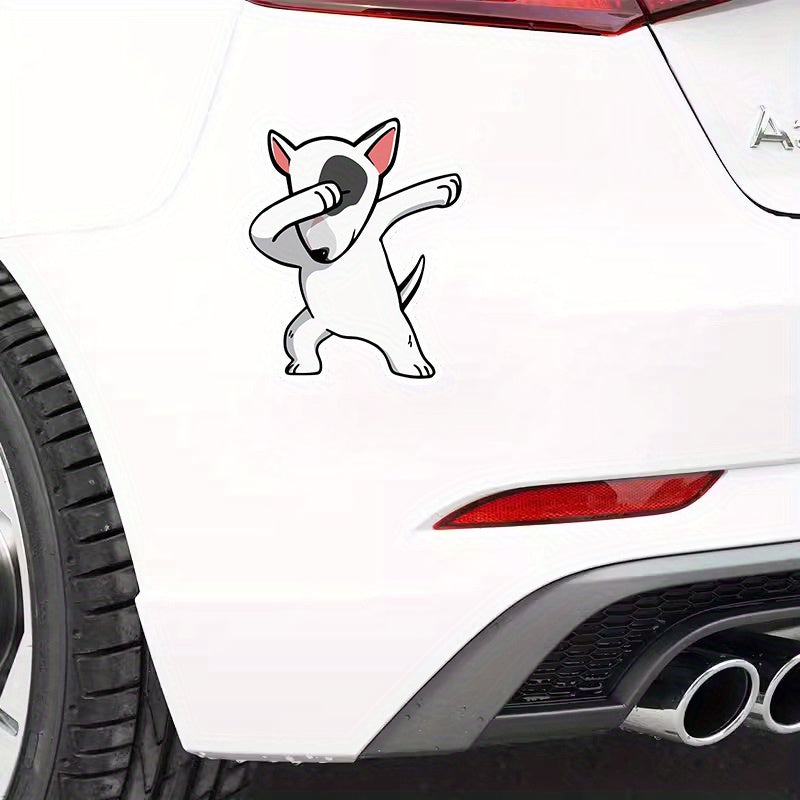 Dabbing Bull Terrier Vinyl Decal