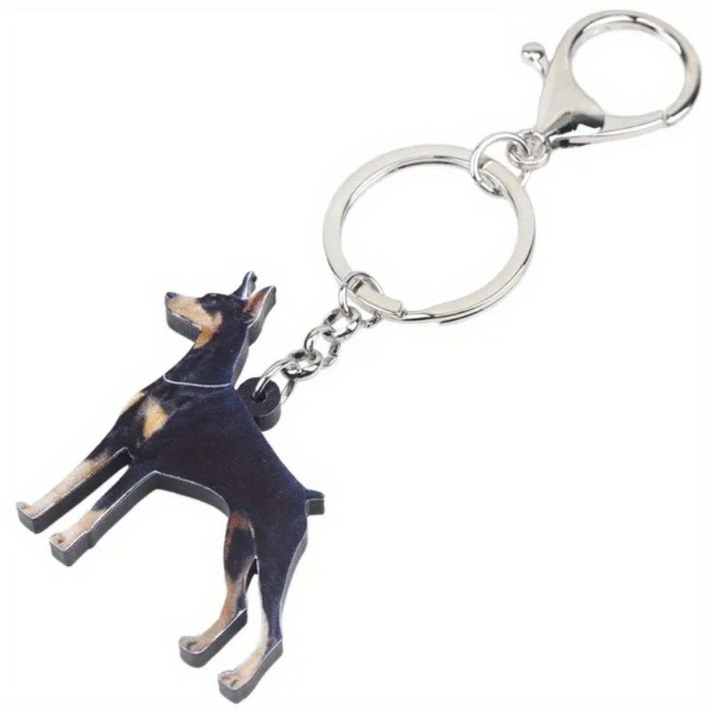 Stylish Doberman Keychain