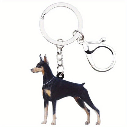 Stylish Doberman Keychain