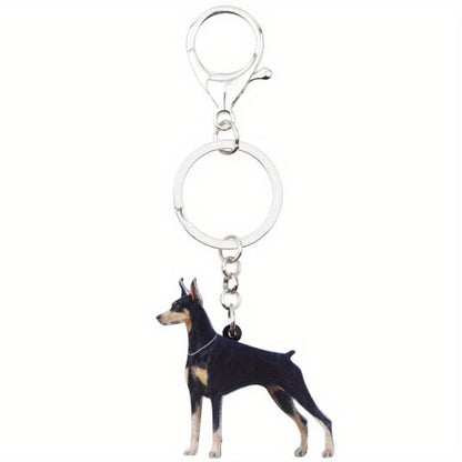 Stylish Doberman Keychain