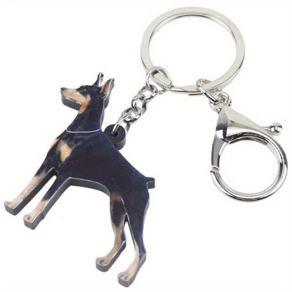 Stylish Doberman Keychain