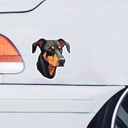 Floppy-Eared Doberman Car Decal