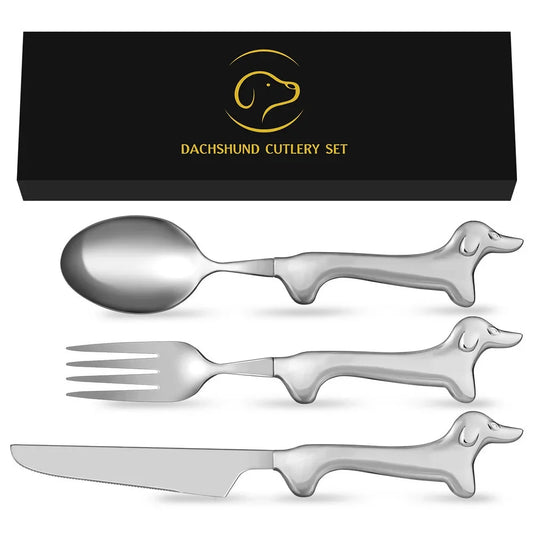 Novel Dachshund Cutlery Set