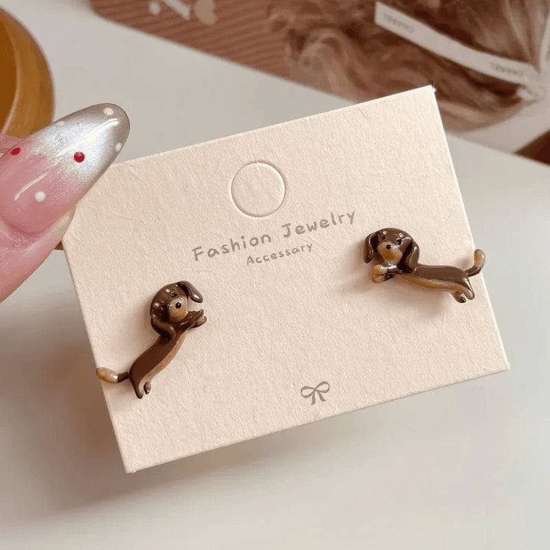 Cute Dachshund Earrings
