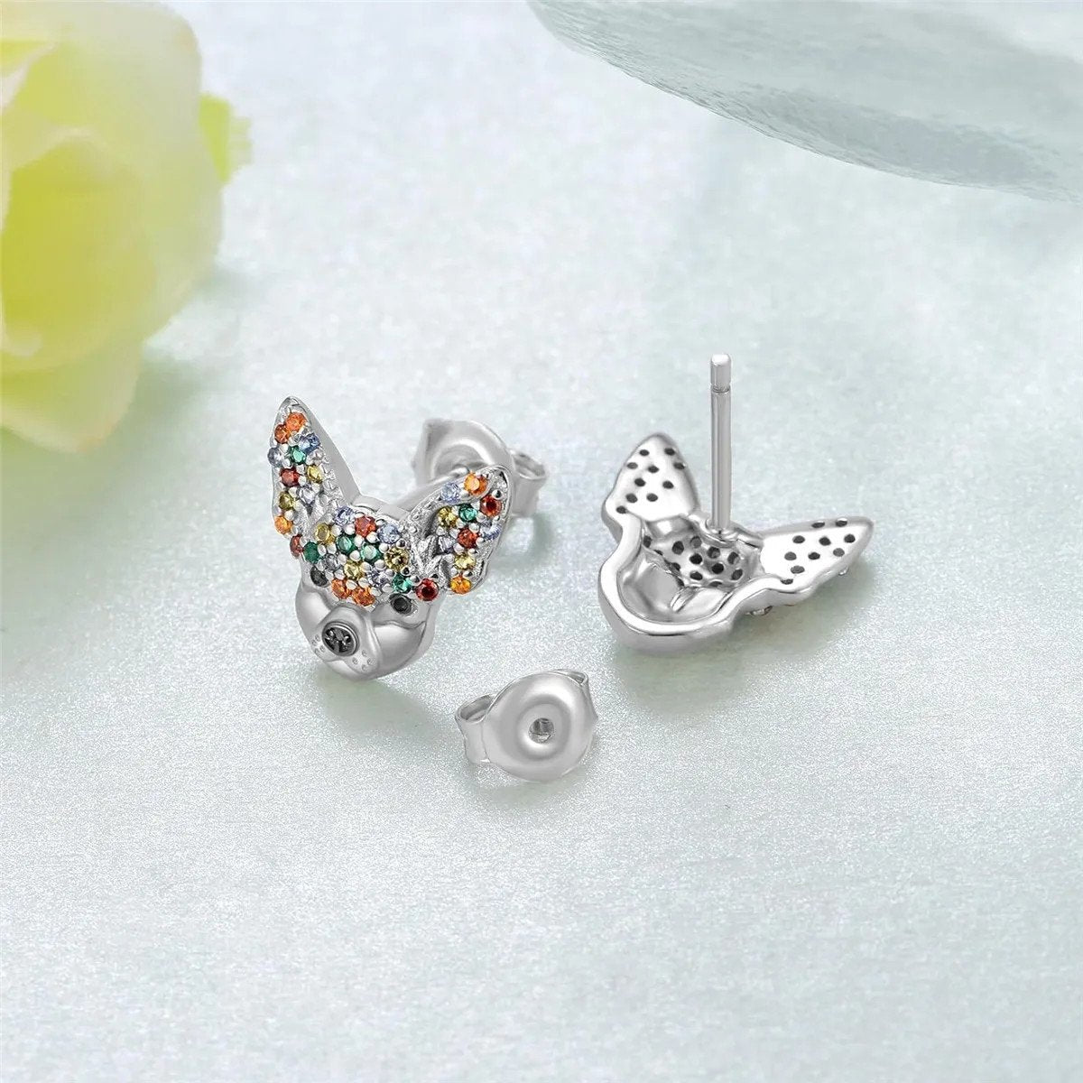 Chihuahua Stud Earrings