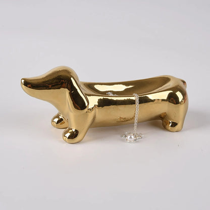 Cute Dachshund Rings Holder