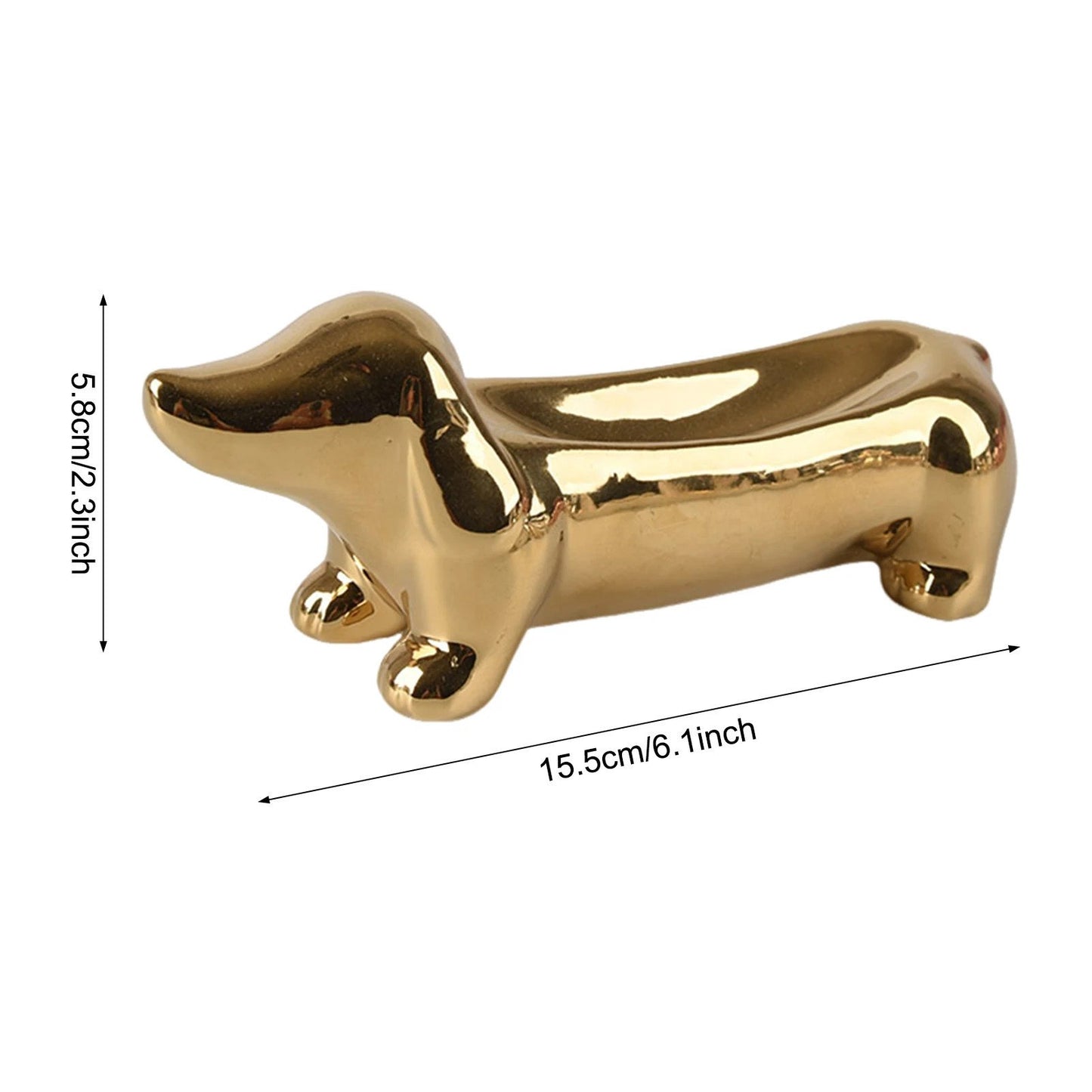 Cute Dachshund Rings Holder
