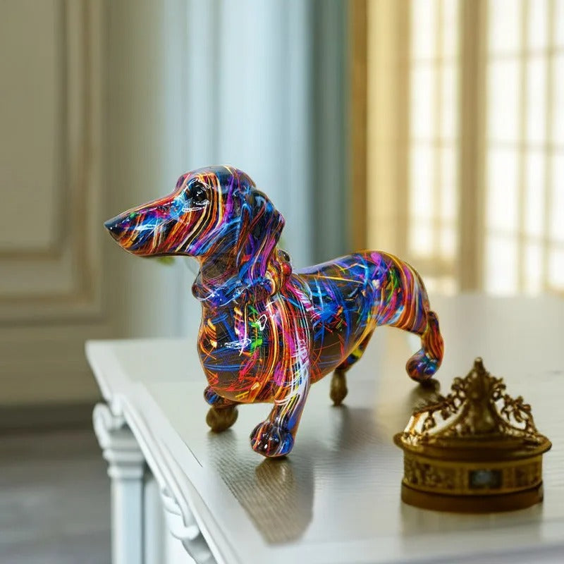 Graffiti Dachshund Figurines