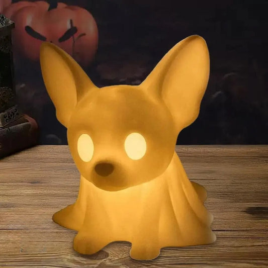 Chihuahua Halloween Ghost Night Lamp