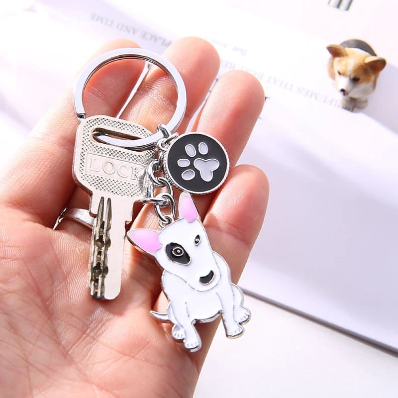 Bull Terrier Key Ring