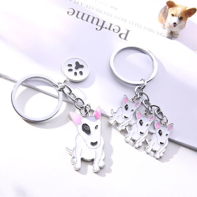 Bull Terrier Key Ring