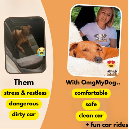 OmgMyDog™ Calming Pet Car Bed