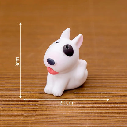 Mini Bull Terrier Dog Figurines