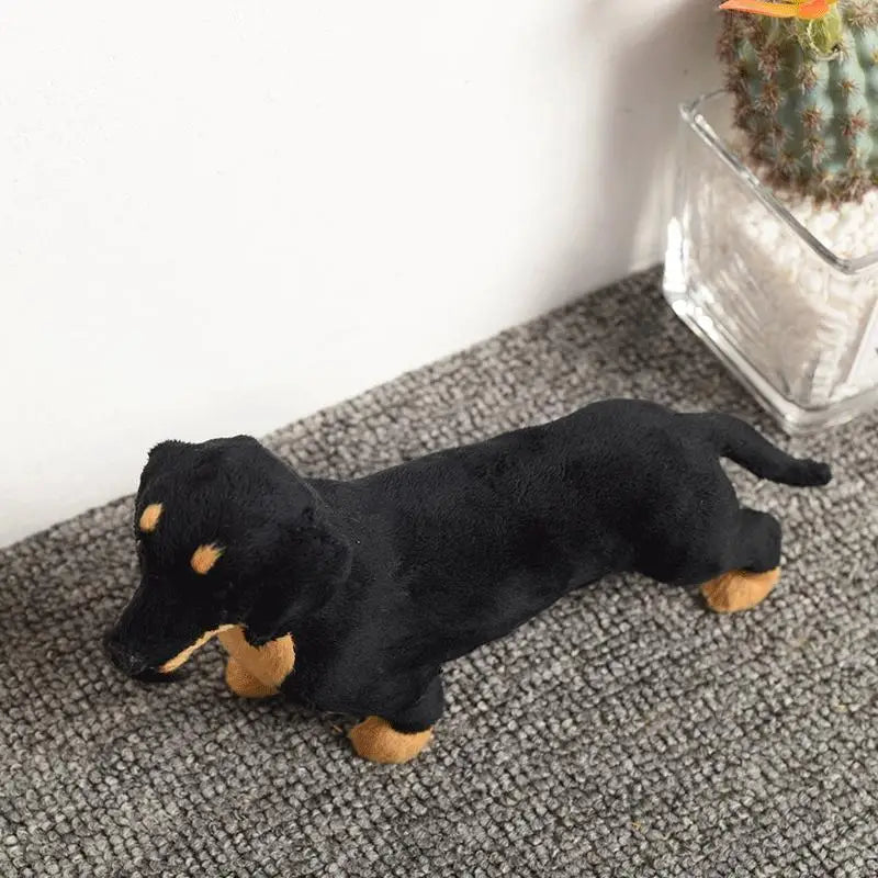 Leather Dachshund Figurines