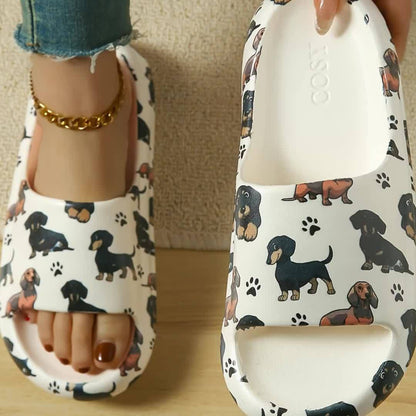 Cute Dachshund Print Slides