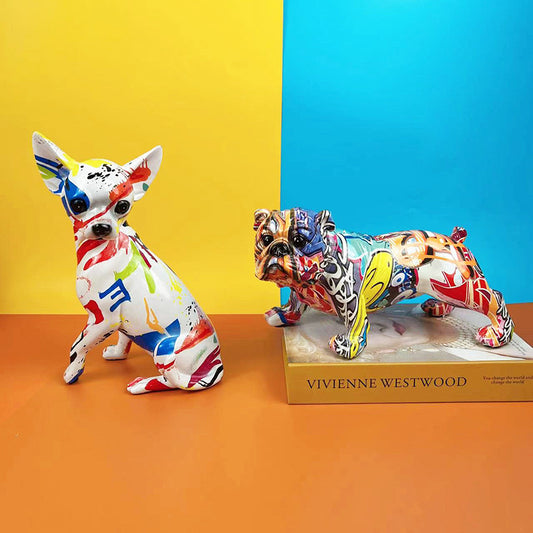 Colorful Chihuahua Resin Ornament