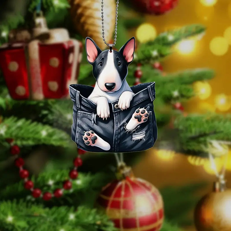 Cute Bull Terrier Ornament